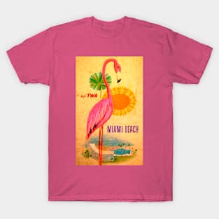 Vintage Travel Poster - Miami T-Shirt